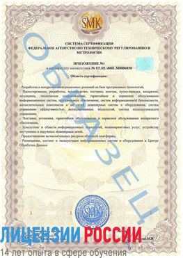 Образец сертификата соответствия (приложение) Усть-Илимск Сертификат ISO 27001